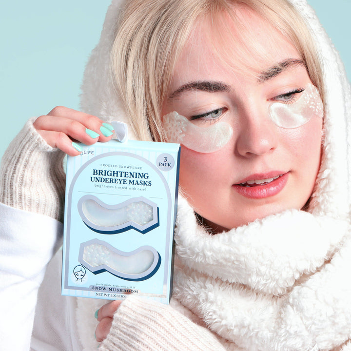 Christmas Holiday Frosted Snowflake Hydrogel Undereye Masks