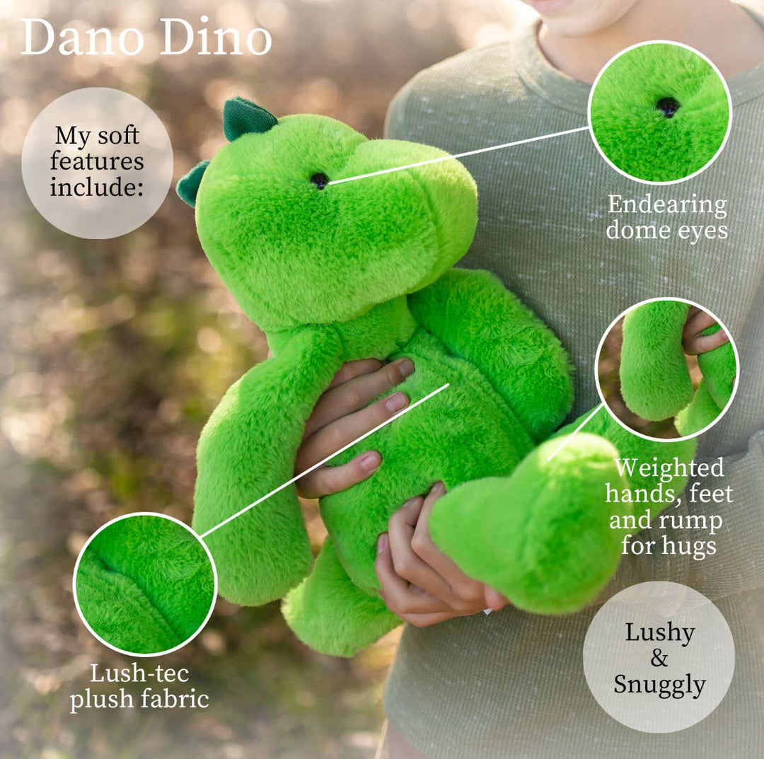 World's Softest 16-inch Green Dino Plush Toy for Kids