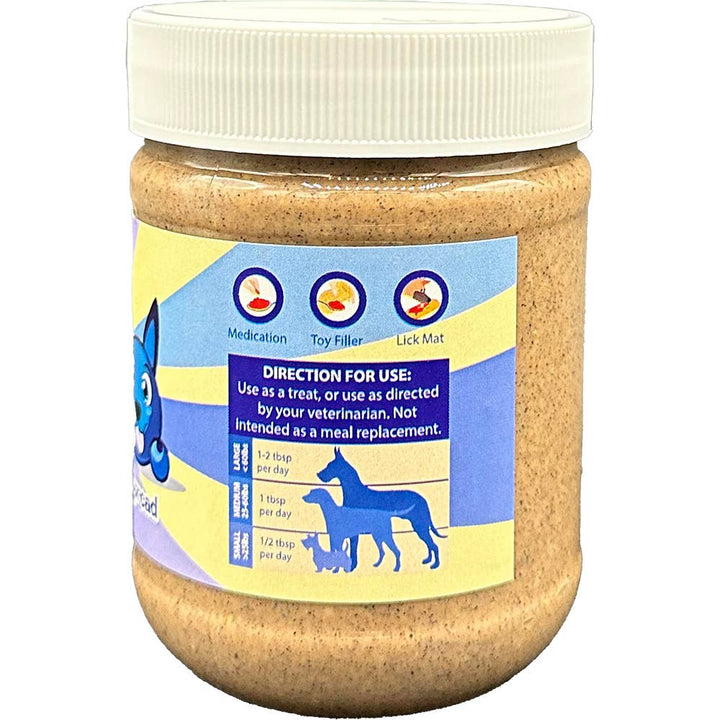 12oz Blueberry Flavored Dog Peanut Butter Jar
