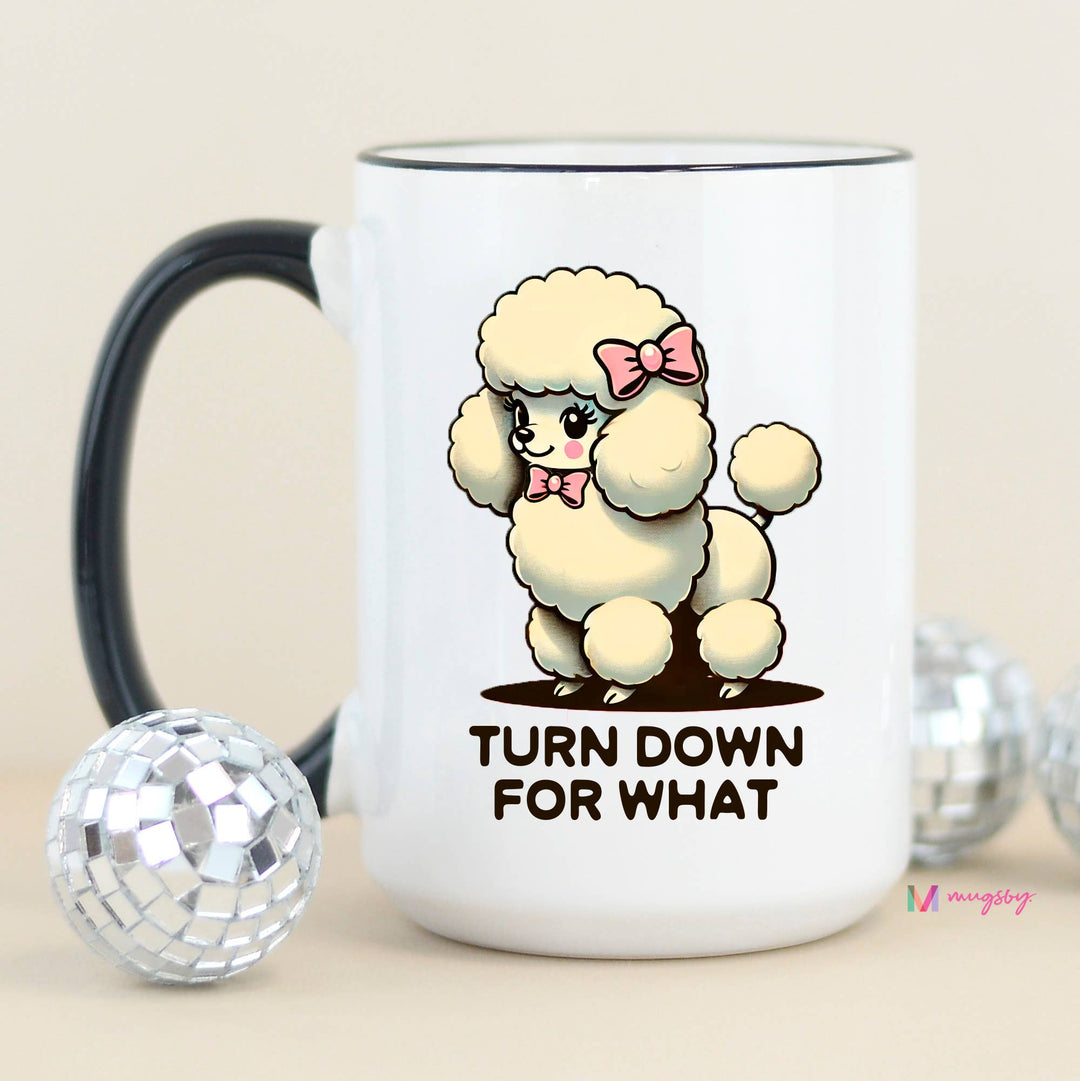 Turn Down For What Funny Coffee Mug, Ceramic Coffee Mug