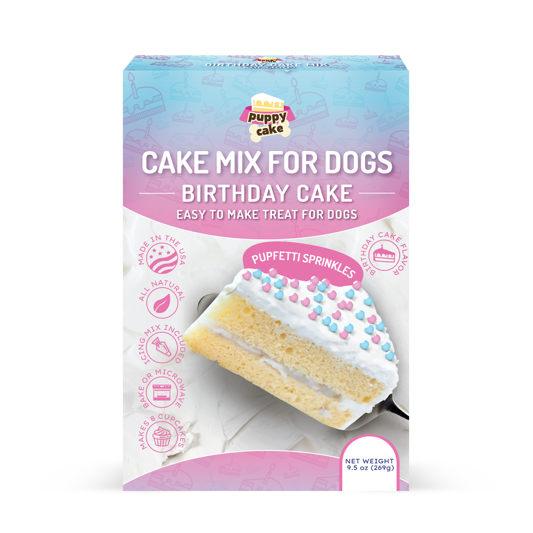 Puppy Cake Mixes with Icing
