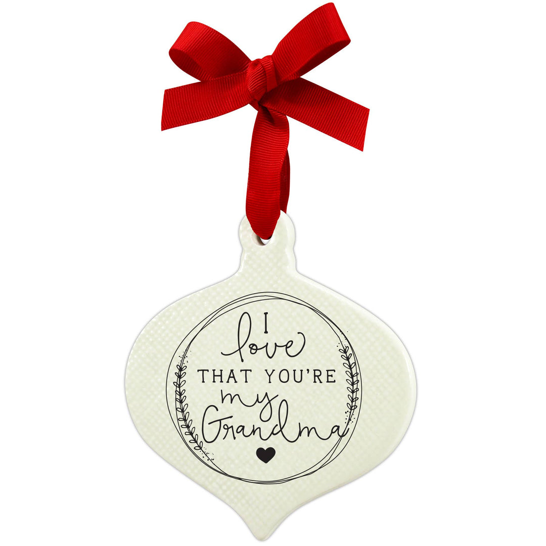 🎄LCP Ornament Doodle Grandma Ribbon Hang