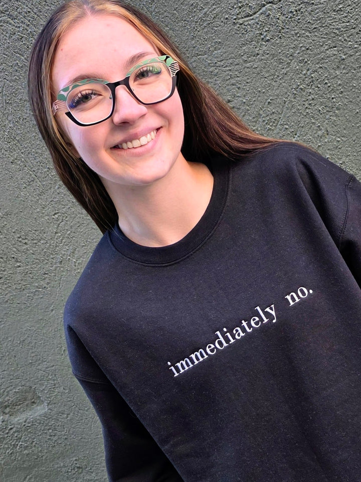 Immediately no. Sweatshirt GILDAN BLACK