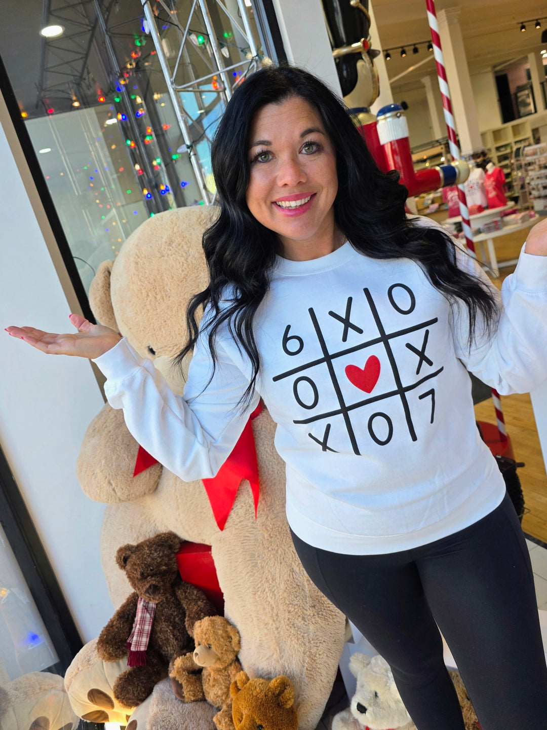 6 7 Tic Tac Toe Sweatshirt