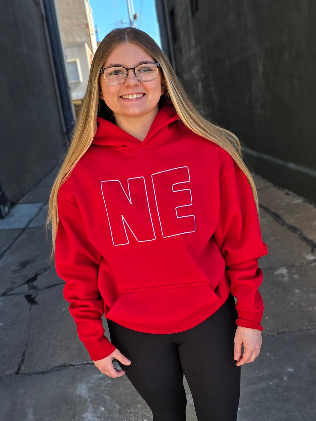 NE Red Hoodie