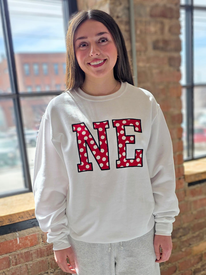NE Block Large Polka Dot Sweatshirt