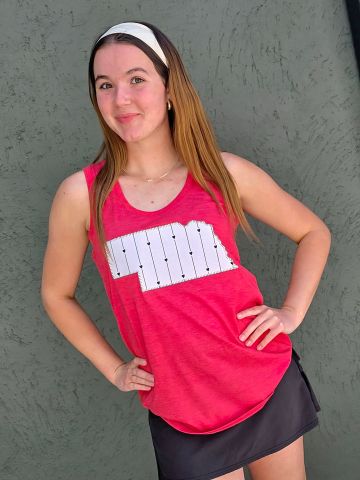 NE State Hearts Tank Top