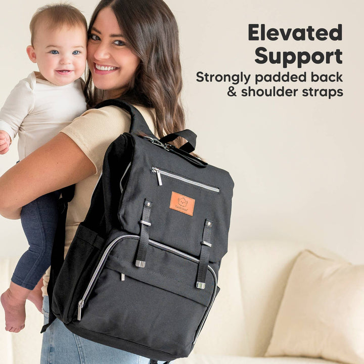 Explorer Diaper Bag Backpack, Changing Pad, Stroller Straps