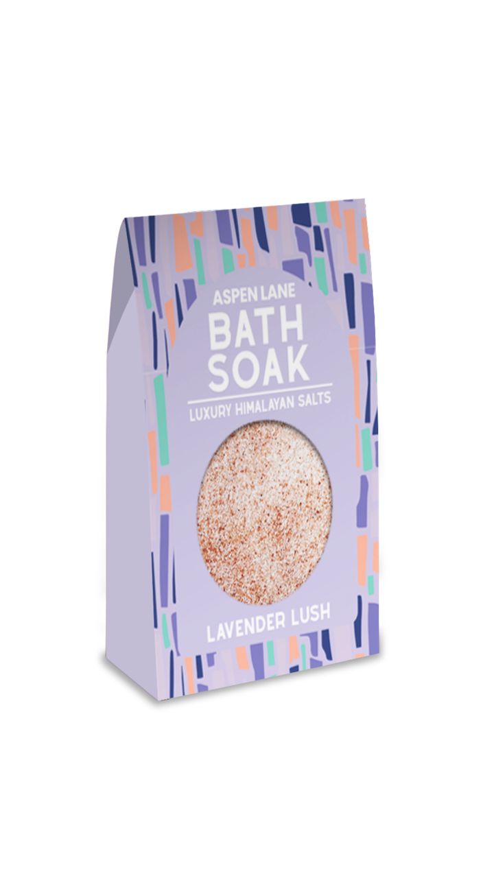 Lavender Himalayan Salt Bath Soak Giftable Stocking Stuffer