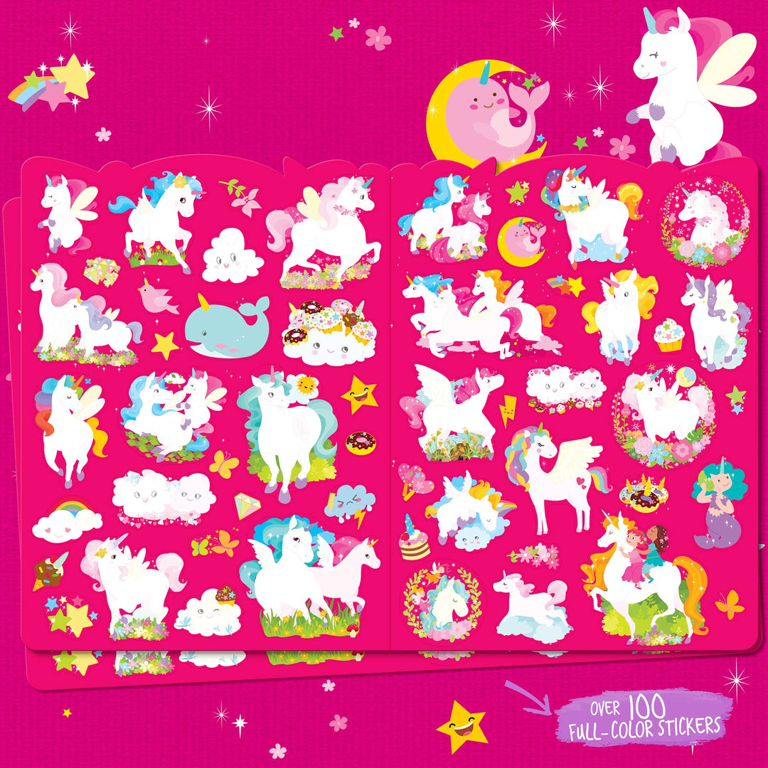 Unicorn Magic Nail Sticker and Activity Book Gift Pack