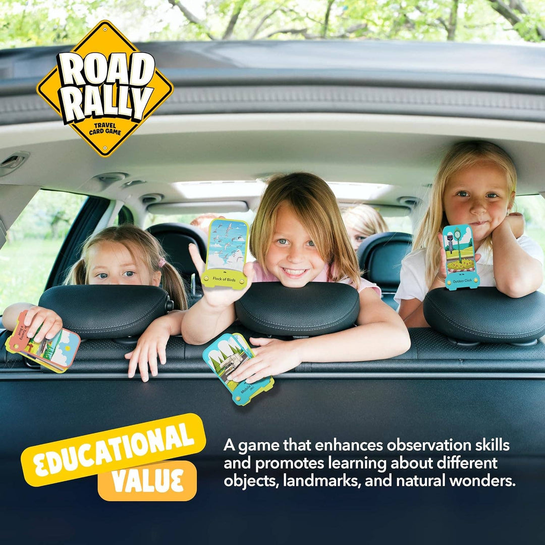Road Rally Travel Scavenger Hunt Card Game for Kids
