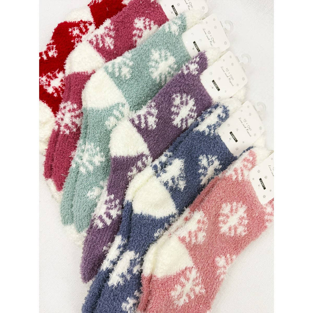 Cozy SnowFlake Design Winter Socks