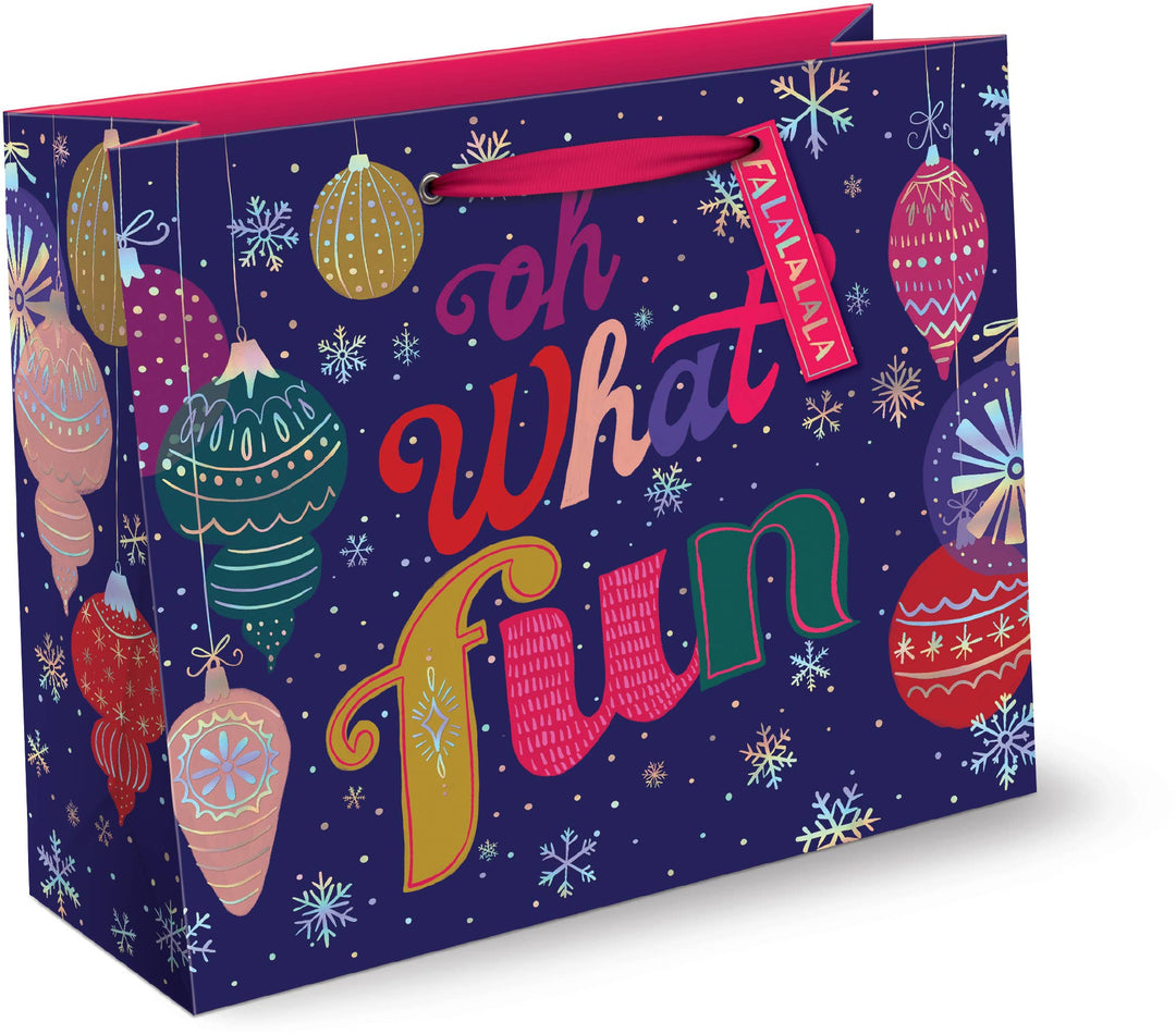 GIFTBAG LGE HORZ PREMIUM OH WHAT FUN