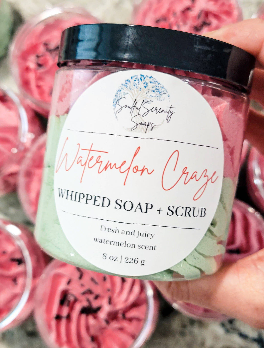 Watermelon Craze Whipped Soap + Scrub
