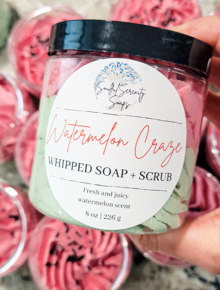 Watermelon Craze Whipped Soap + Scrub
