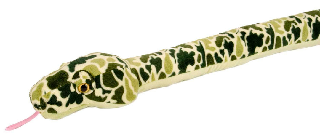 Snake Camo Green Stuffed Animal 54"