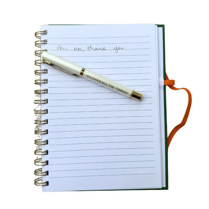 I Don't Want To Journal (funny, gift, notebook)