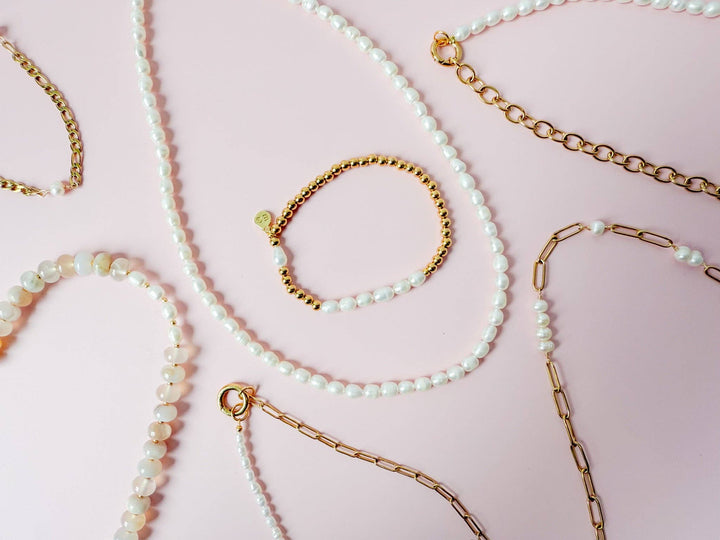 Morse Code Gold Waterproof Beaded Bracelet | STRENGTH