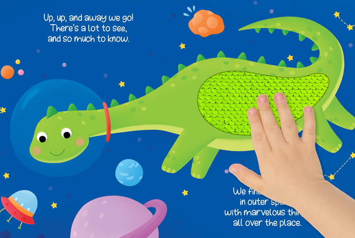 1-2-3 Blastoff - Sensory Storybook with 2-Way Sequins