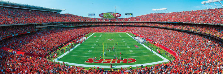 Kansas City Chiefs - 1000 Piece Panoramic Puzzle - End View