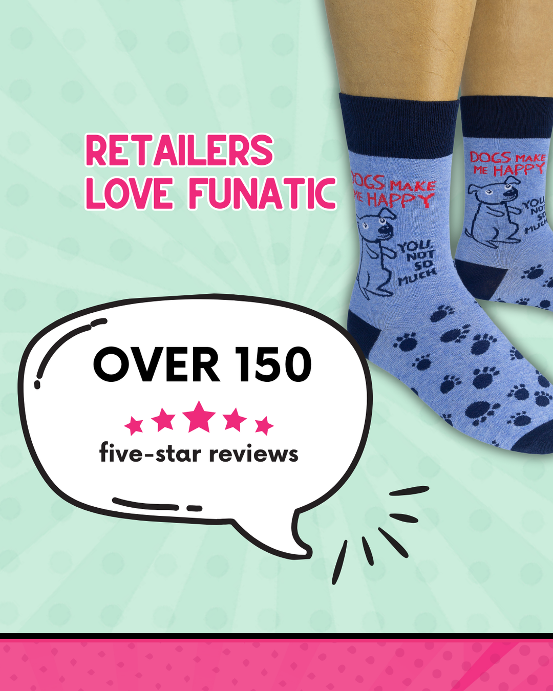 Dogs Make Me Happy, You Not So Much Socks | Funny Socks