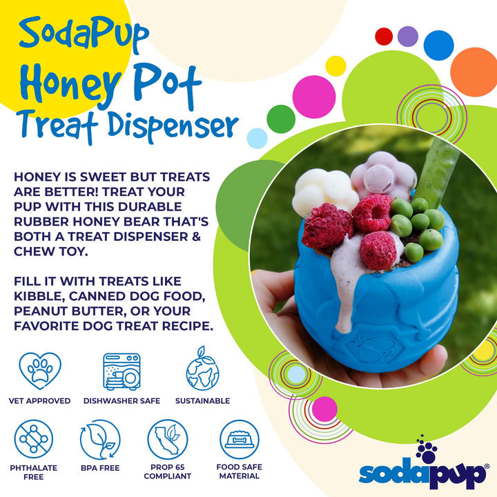 Large PUP-X Honey Pot Treat Dispenser