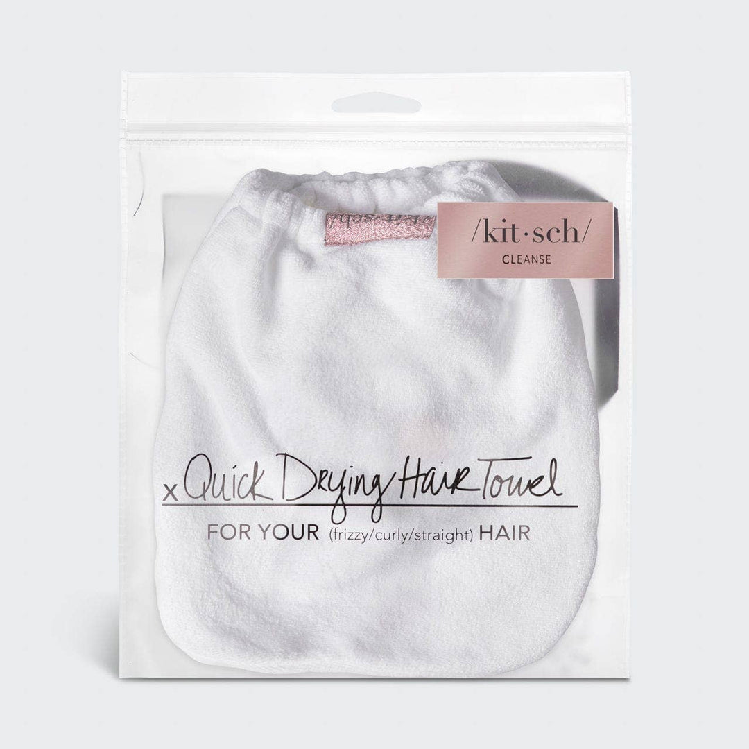 Microfiber Hair Towel  - White_Updated Cost