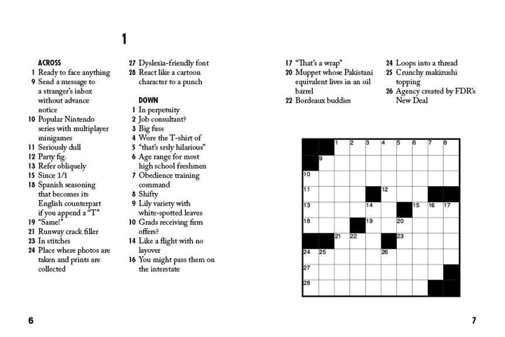 Sip & Solve Hard Mini Crosswords by Sid Sivakumar