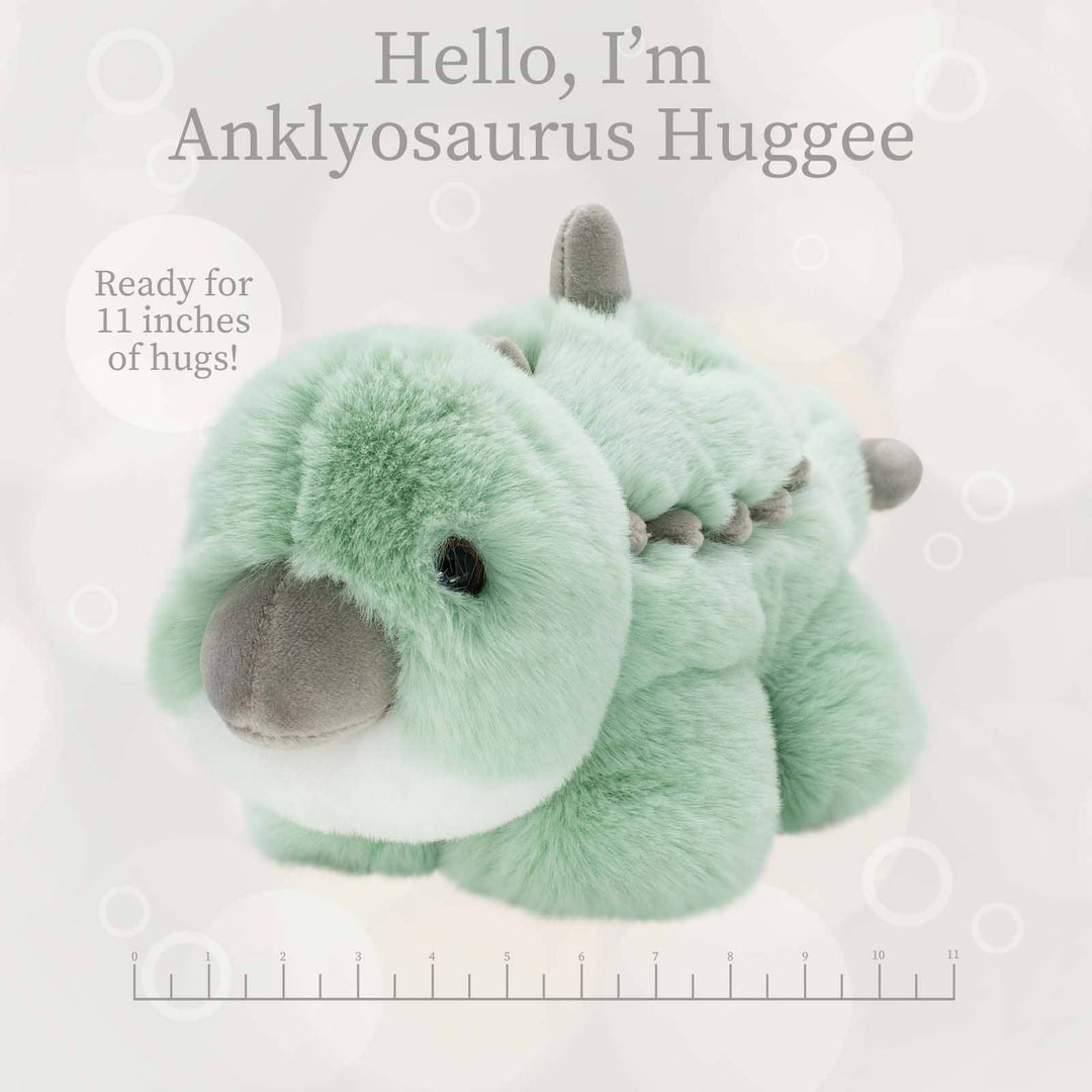 World's Softest Plush Huggee 11 inch - Mint Ankylosaurus