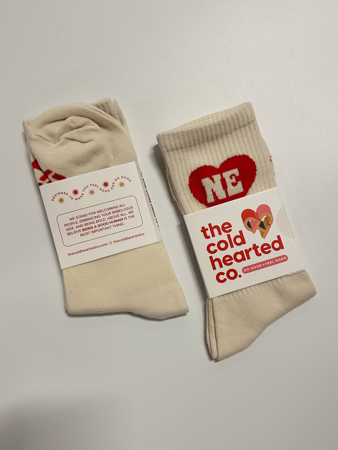 Nebraska Heart Crew Socks