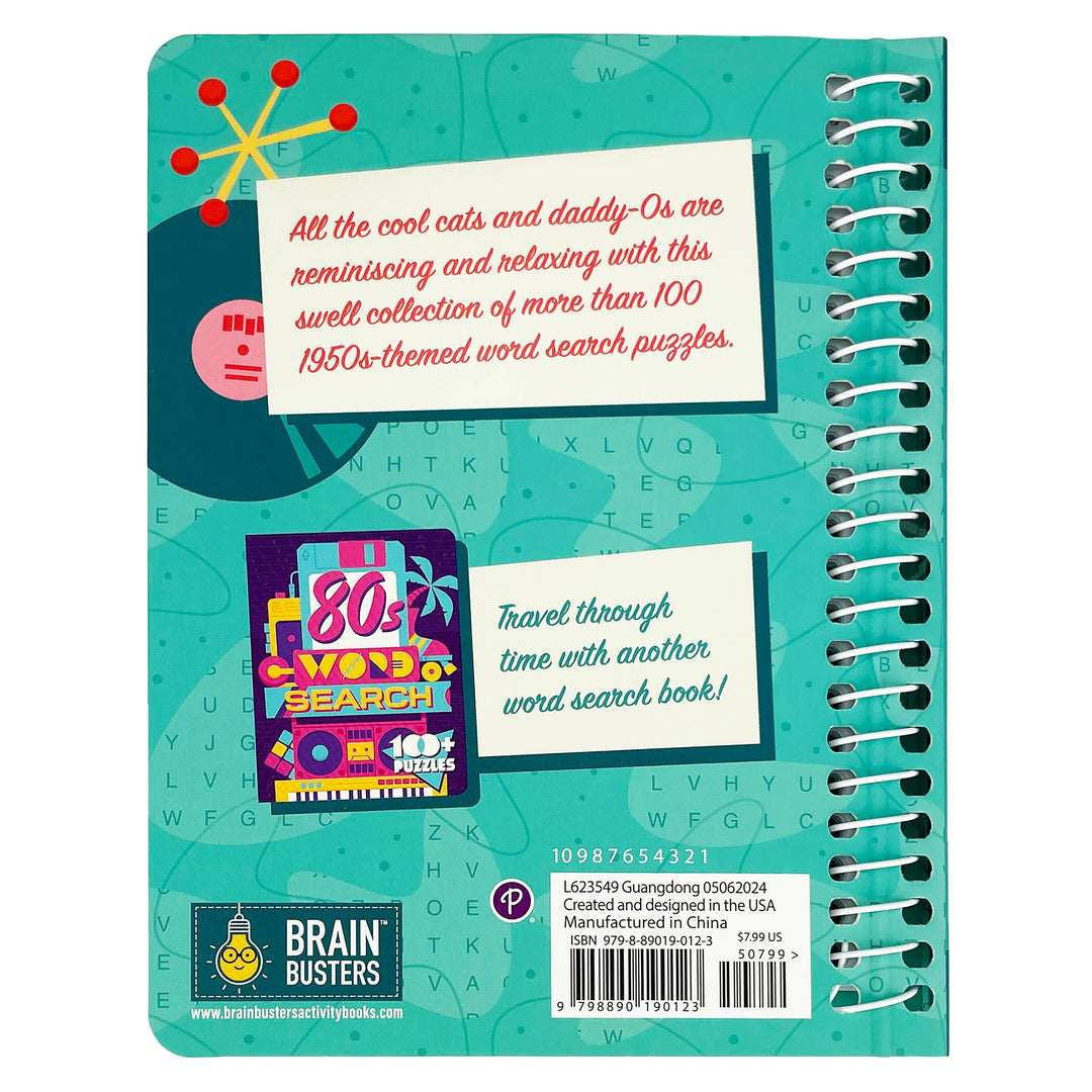 50s Word Search Activity Book