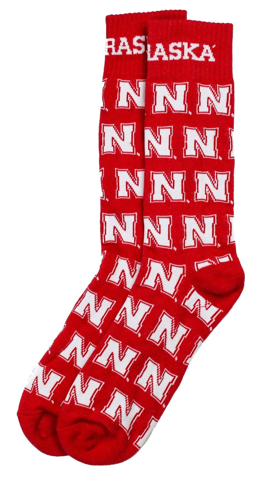 Nebraska Cornhuskers Red Dress Socks
