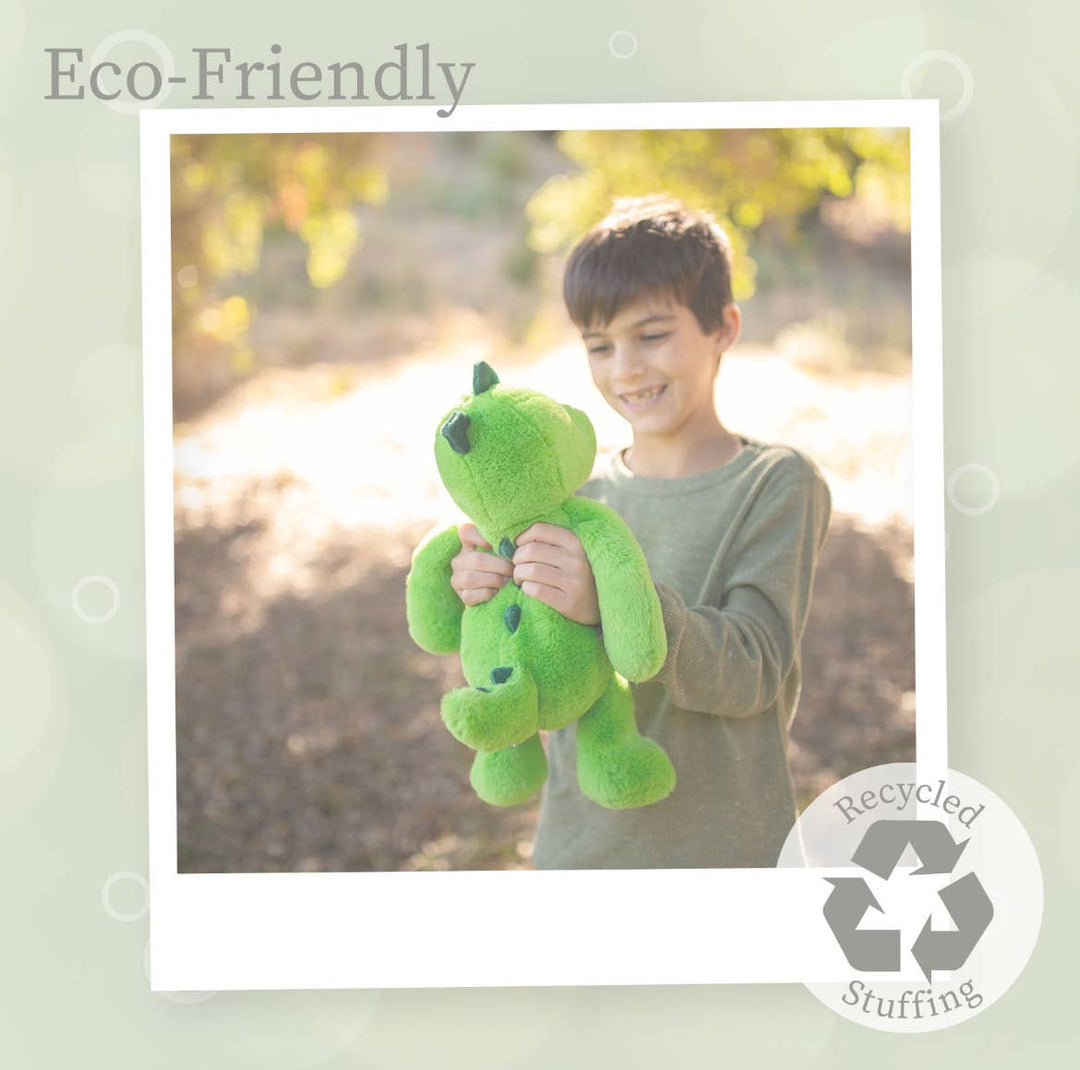 World's Softest 16-inch Green Dino Plush Toy for Kids