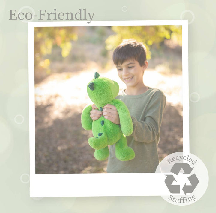 World's Softest 16-inch Green Dino Plush Toy for Kids