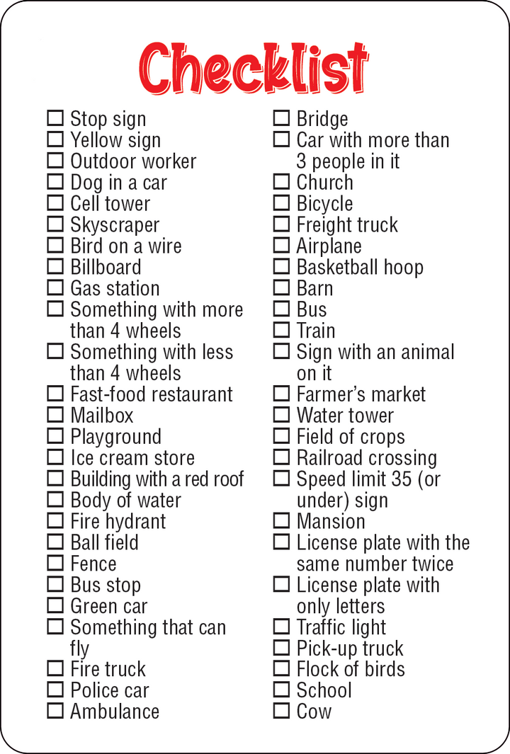 Travel Seek-and-Find Scavenger Hunt Cards