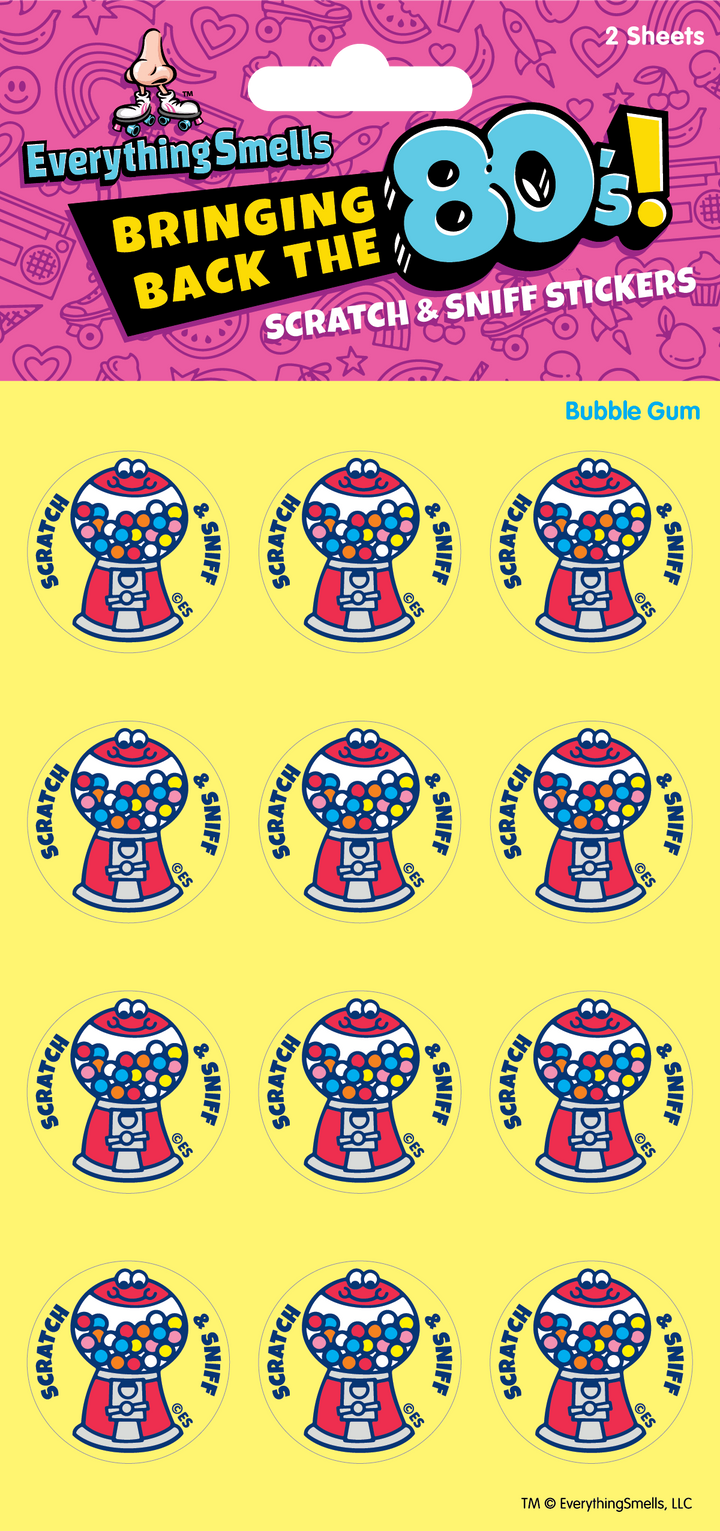 Bubble Gum Machine EverythingSmells Scratch & Sniff Stickers
