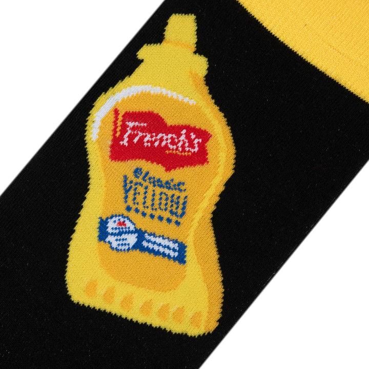 Crazy Socks - Mens Crew - Frenchs Mustard