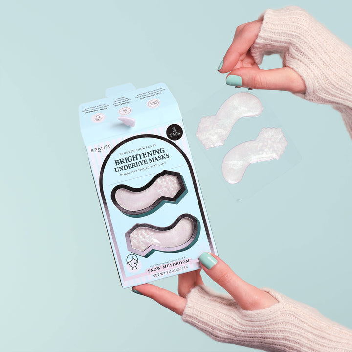 Christmas Holiday Frosted Snowflake Hydrogel Undereye Masks