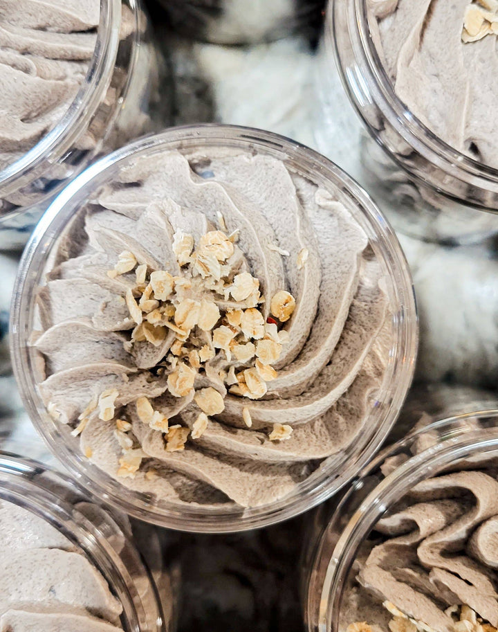 Oatmeal Honey Whipped Soap + Scrub