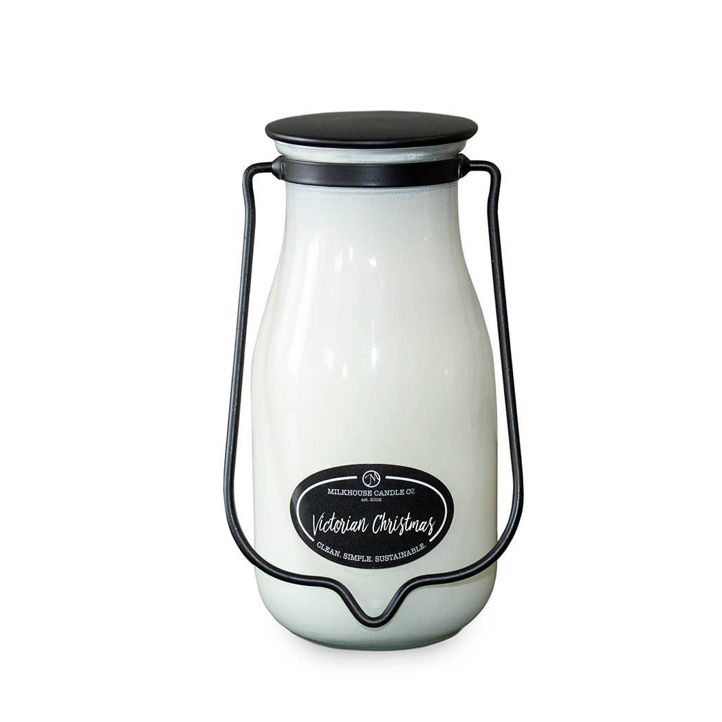 14 oz Milkbottle Candle: Victorian Christmas