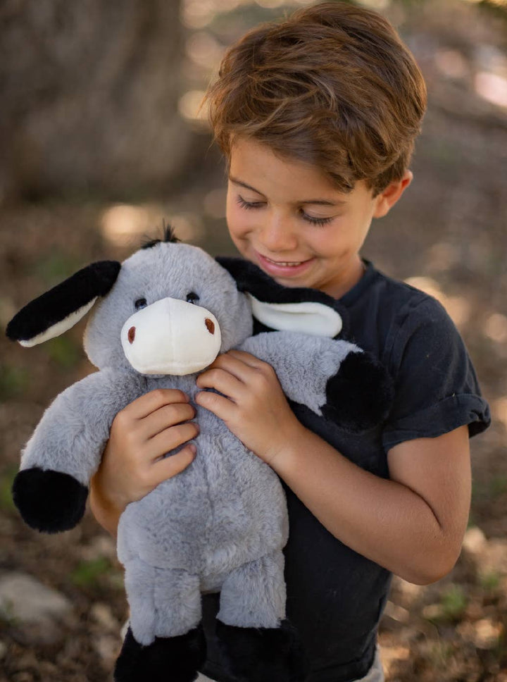 World's Softest Lushee 16 inch Gray Darly Donkey Plush Toy