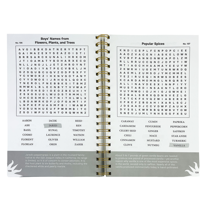 Smithsonian Botanicals Gardens and Plants Word Search Book