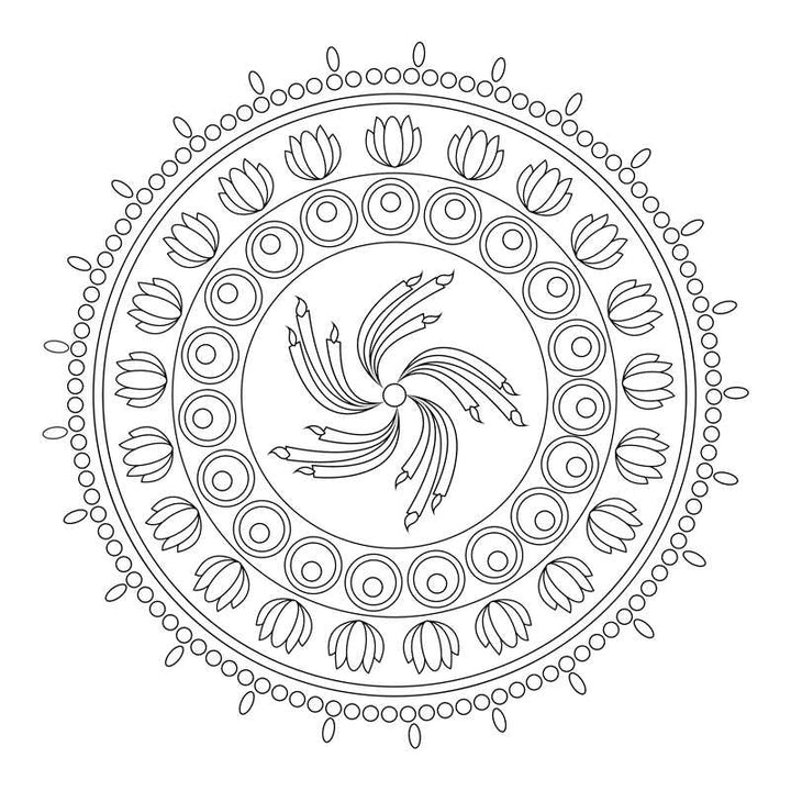 Pretty Simple Coloring: Mandalas by Adams Media
