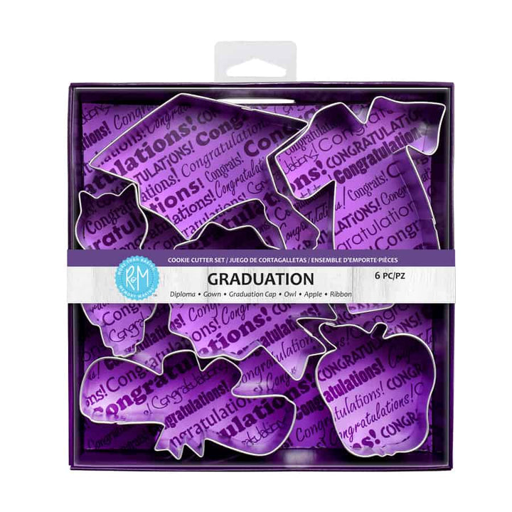 Graduation 6 PC Cookie Cutter Set