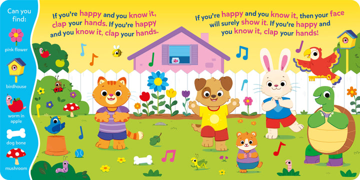 Search & Find If You're Happy & You Know(6-Button Song Book)