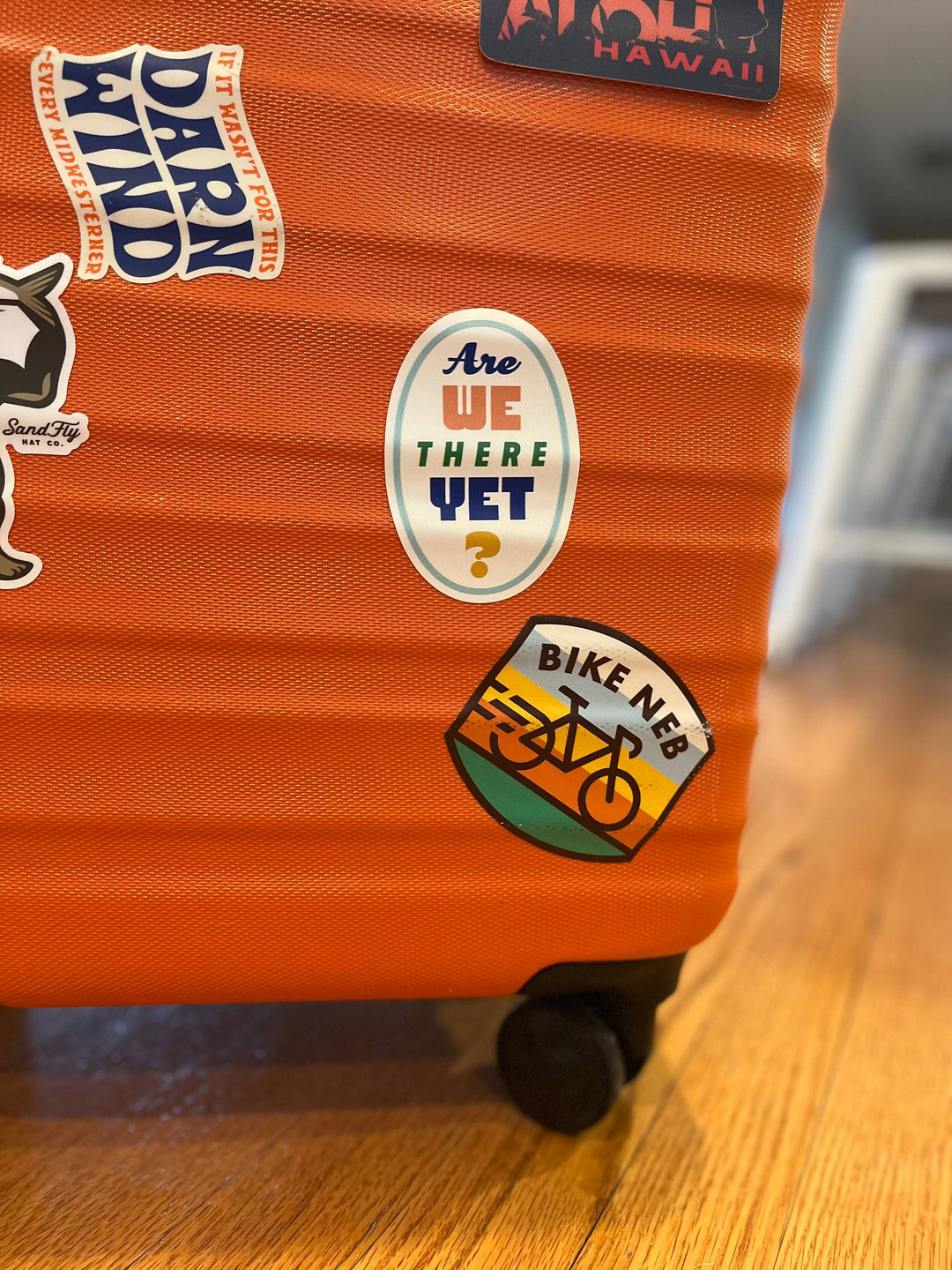 "Are We There Yet?" Sticker