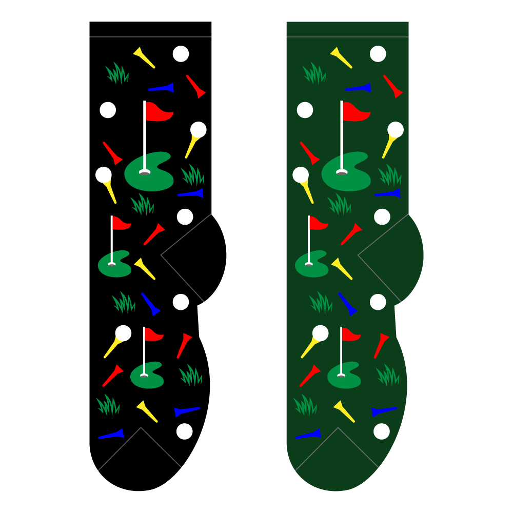 Putting Green Socks