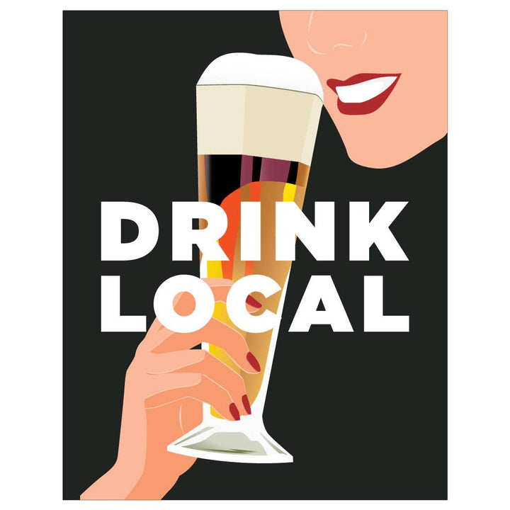 2.5'' x 3.5'' Drink Local Beer Magnet