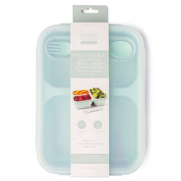 Krumbs Kitchen Collapsible Silicone Meal Prep Container Asst