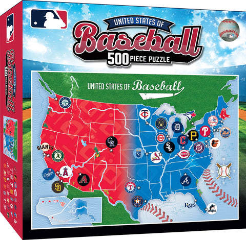 MLB - League Map 500 Piece Puzzle